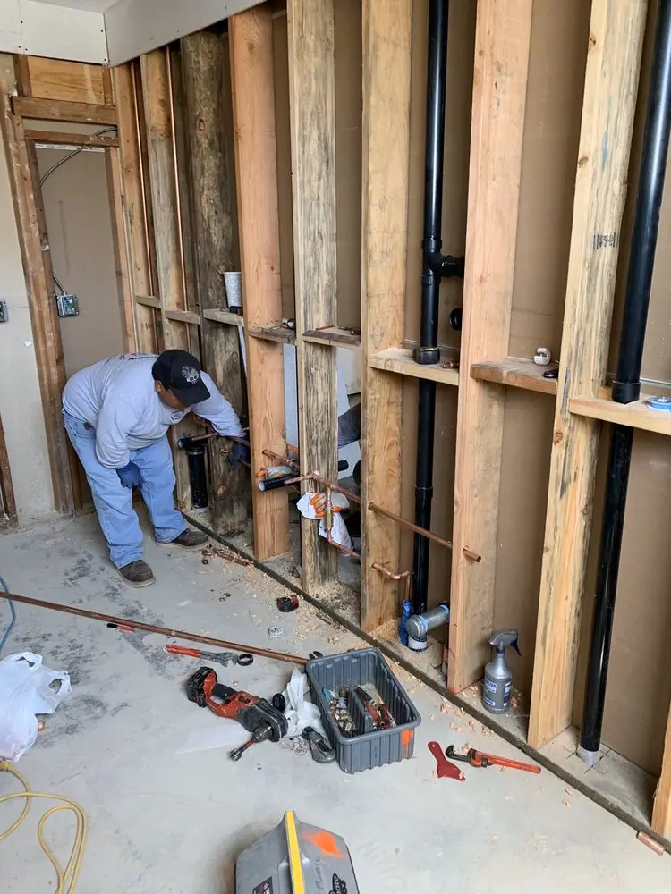 Commercial rough-in plumbing for Gas Line Repair in Rice Creek Terrace West
